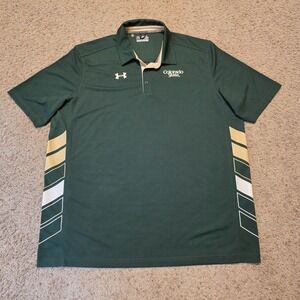 Colorado State Rams Shirt Mens 3XL NCAA Football Under Armour HeatGear Polo